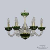 Люстра  Bohemia Ivele Crystal  арт. 1308/6/165 G Cl/Clear-Green/H-1K